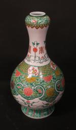 Dans le goût de la CHINE : Vase balustre à...