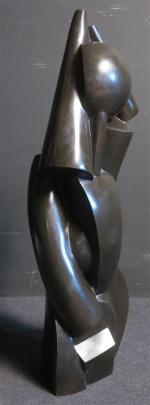 CZAKY Joseph (1888-1971) : Cones et sphères, 1919. Bronze à...