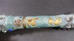 TIBET, XXème siècle - Grand bâton de guérison (healing wand)...