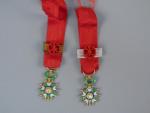 France Ordre de la Légion d'honneur. Lot de 2 étoiles...