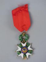 France Ordre de la Légion d'honneur. Étoile d'Officier, Ivè République....
