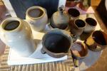 Lot de 9 poteries en terre-cuite. (CUISINE SALLE DE VIE...