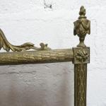 Écran de foyer de style Louis XVI en bronze à...