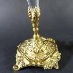 Paire de bouquetières d'époque Napoléon III, le cornet en cristal...