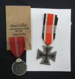 Allemagne Lot de 2 décorations : Croix de fer de 2è...