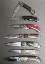 HERBERTZ Collector's knife - Collection de 7 couteaux pliant en...