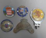 Lot de 5 badges de calandre automobile dont certains émaillés:
-...