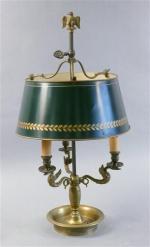 8 - Lampe bouillotte en bronze de style Empire à...