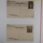 1 collection de 50 pages d'entiers postaux : télégrammes, enveloppes, cartes,...