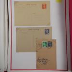 1 collection de 50 pages d'entiers postaux : télégrammes, enveloppes, cartes,...