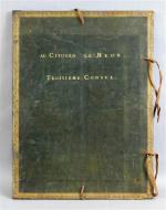 LE BRUN, Troisième Consul (1739-1824) Rare portefeuille en cuir vert...