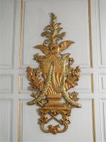 178 - Panneau décoratif d'époque XVIII' en bois doré deux...