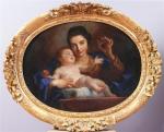 Attribué à Jean-Baptiste SANTERRE (1658-1717) Portait d'une jeune mère en...