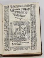[TROYES]. STATUTS SYNODAUX. Statuta synodalia civitatis & diocesis Trecen[sis] noviter...