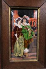 PELTANT Charles à Limoges : Couple de la Renaissance. Satyre...