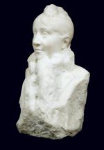 DEVENET Claude-Marie (né en 1851) : Buste de jeune femme...
