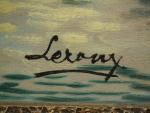 LEROUX (XX's) : Gondole à Venise. H.s.I., 36 x 78