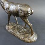 KORNILUK A.K (XX's) : Cerf bramant. Bronze patiné signé, fonte...