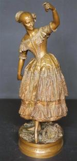 BARRE Jean-Auguste (1811-17896) : Fanny ELSSLER dansant la Cachucha du...