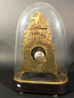 Pendule d'époque Louis-Philippe en bronze doré à décor d'une danseuse...