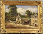 580 - DUPRE, école française vers 1860 : Vue d'une...