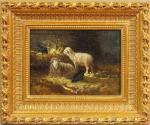 583 - Attribué à Charles JACQUE (1813-1894) : Moutons dans...