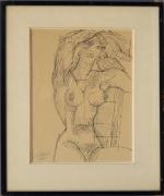 653 - Marcel GROMAIRE (1892-1971)  : Nu, les bras...