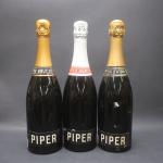 Champagne. 3 bouteilles de Champagne Vintage Piper Heidsieck Reims "Etra-Dry",...