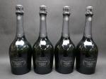 Champagne. Quatre bouteilles de champagne Grand Siècle Laurent-Perrier, Grande Cuvée...