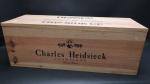 Champagne. Un jéroboam en caisse de champagne Charles Heidsieck 1990...