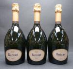Champagne. 3 bouteilles de Ruinart brut