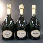 Champagne. 3 bouteilles de Ruinart brut