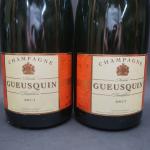Champagne. 2 bouteilles Nicolas Gueusquin, brut tradition.