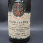 Bourgogne rouge. 1 bouteille ECHEZEAUX 1976, confrérie des Chevaliers du...