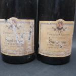 Bourgogne rouge. 2 bouteilles Santenay Premier cru Beauregard, 1997, Françoise...