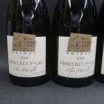 Bourgogne rouge. 6 bouteilles Mercurey Premier cru, Clos Marcilly, domaine...