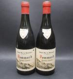 Bourgogne rouge. 2 bouteilles Pommard 1957, niveaux moyens