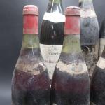 Bourgogne rouge. Lot de 9 bouteilles comprenant : Nuits-Saint-Georges Morin,...