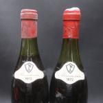 Bourgogne rouge. 2 bouteilles Chambolle-Musigny, les Charmes, Mommessin, 1972. Niveaux...