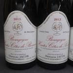 Bourgogne rouge. 6 bouteilles Bourgogne Hautes Côtes de Beaune, domaine...