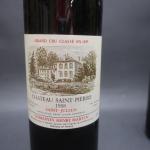 Bordeaux Rouge. 2 bouteilles Château Saint-Pierre, Saint-Julien Domaines Henri Martin...