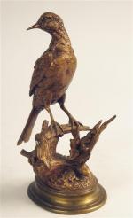 81 - DELABRIERE Edouard (1829-1912) : Oiseau posé sur une...
