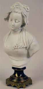 94 - LAURENT Eugène (1832-1898) : Buste de jeune fille...