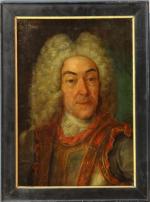 632 - Ecole française fin du XVIII's Portrait de Ferdinand...
