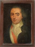 636 - Ecole française début XIX's Portrait présumé de Jean-François-Philibert...