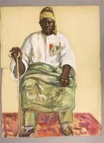 696 - Georges FRANCOIS, peintre voyageur (1880-1968)Médaillé militaire du Dahomey....