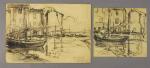 704 - Georges FRANCOIS, peintre voyageur (1880-1968)Les Martigues : le...