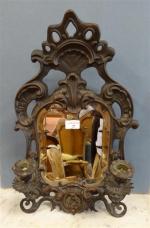 26 - Miroir de table d'époque Napoléon III en bronze...