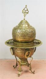 118 - Grand Brasero ottoman en laiton et bronze à...