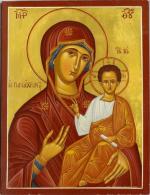 48 - Icône chypriotre moderne représentant la Vierge et l'Enfant...